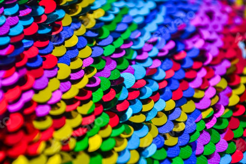 Preview: Rainbow Changing Colors Sequins Abstract Background
