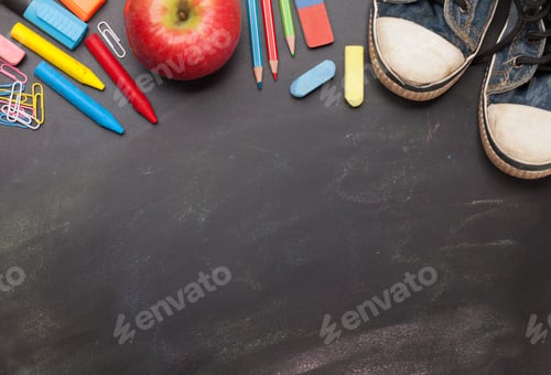 Preview: School education supplies concept