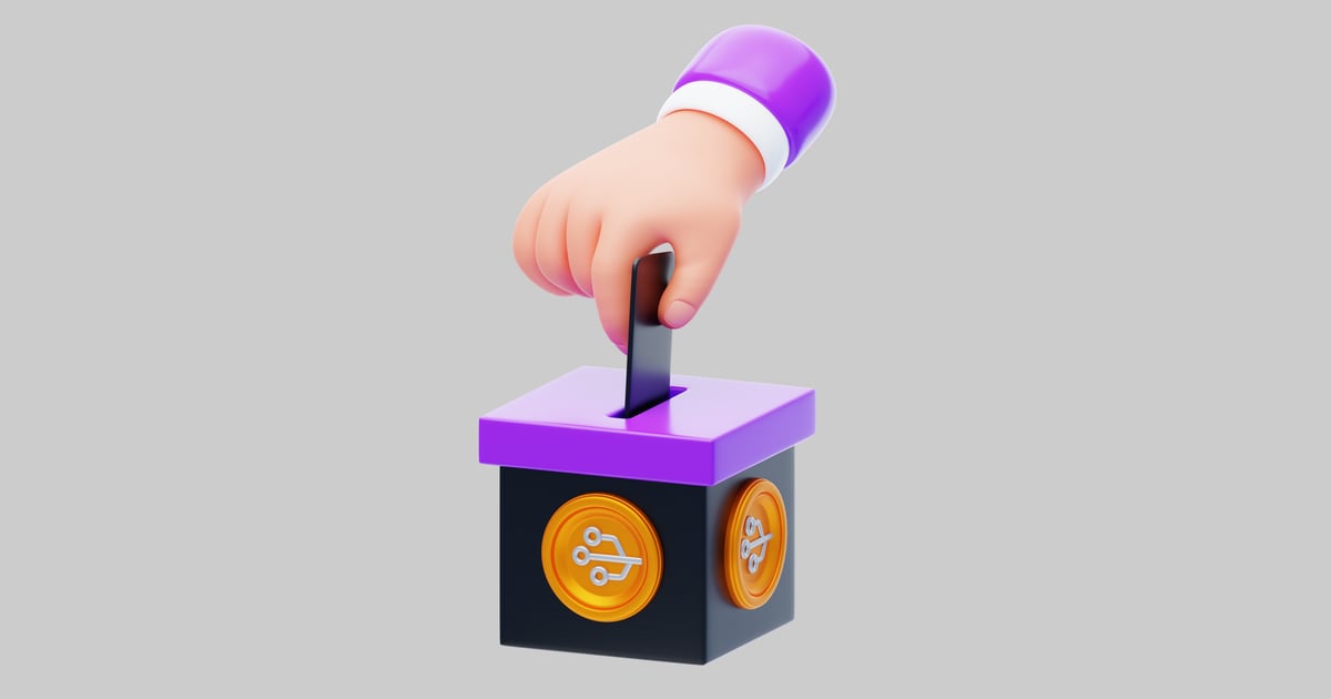 Blockchain voting box asset 3D, Incl. vote & blockchain - Envato