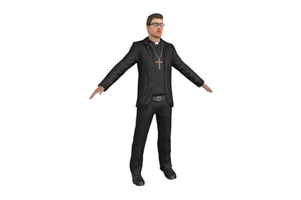 Preview: Clergy Figure with Cross Pendant