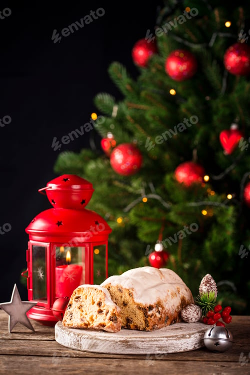 Preview: Christmas cake stollen with dried fruits