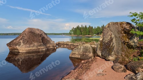 Preview: Rocky landscape Monrepos park.