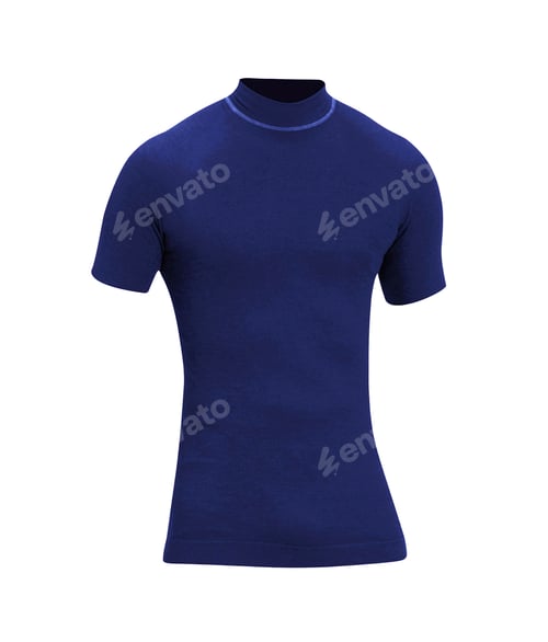 Preview: Blue Tshirt isolated on white background