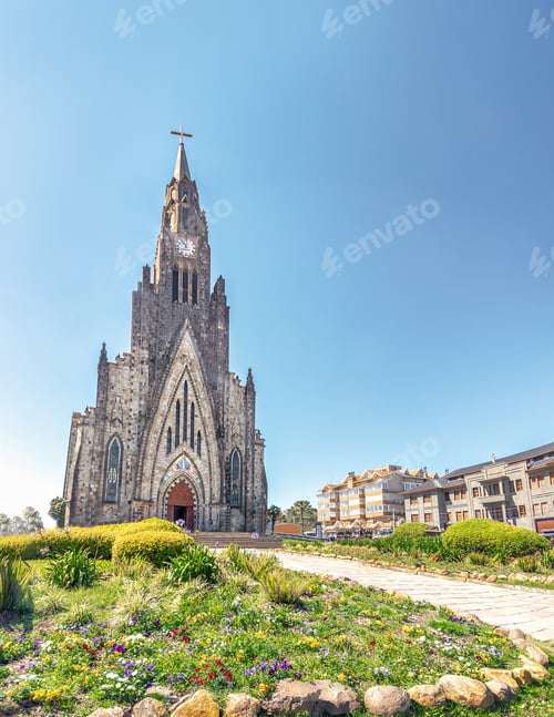 Preview: Canela Stone Cathedral (Our Lady of Lourdes church) - Canela, Rio Grande do Sul, Brazil