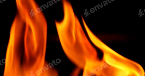 Preview: Abstract flame on black background