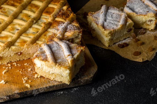 Preview: Homemade cheesecake with raisins