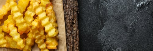 Preview: French Fries And Sauce (Delicious Snack, Fast Food, Deep Fried Potatoes) Menu Concept. Food