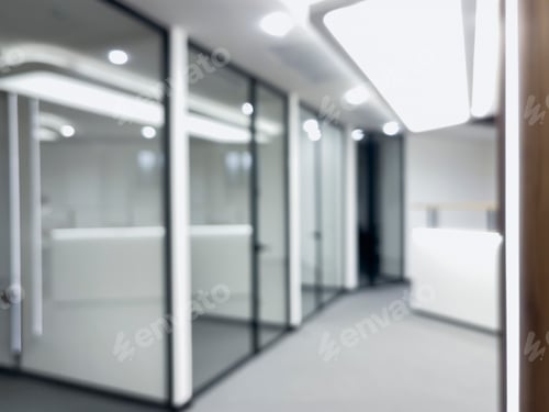 Preview: Blurred and Defocused Abstract Office or Clinic Hospital Clean Business Presentation Background
