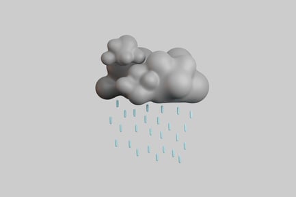 Preview: Rain cloud weather cartoonish style