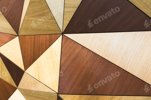 Preview: Mosaic pattern of wooden wall, copy space