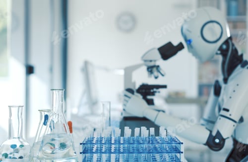 Preview: AI robot working in the laboratory
