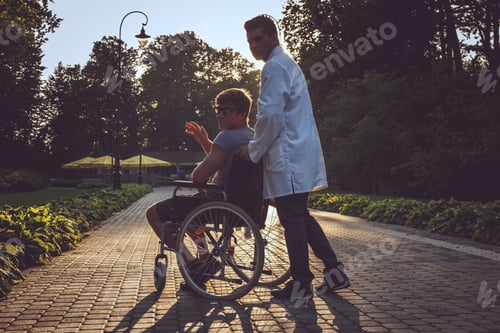 Preview: Young man in wheelchair.