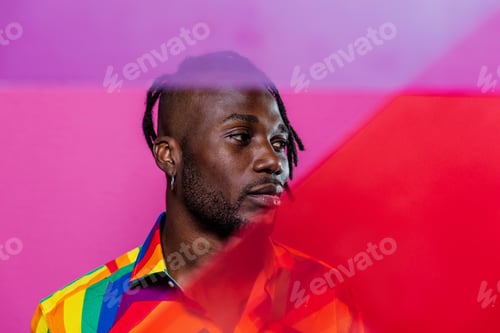 Preview: Artistic portrait with gel lights