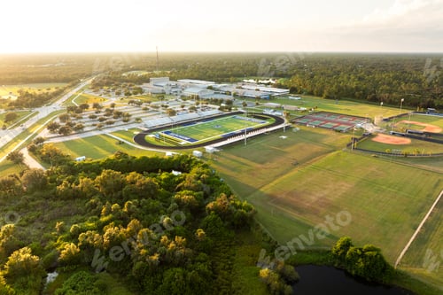 Preview: Sports facilities at public school in North Port, Florida