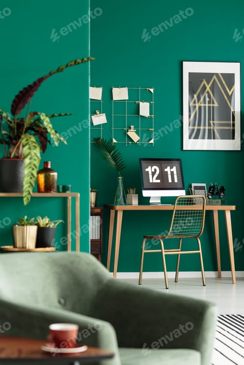 Preview: Desk in stylish living room