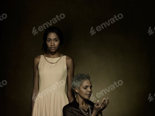 Preview: Portrait of a mature and young woman