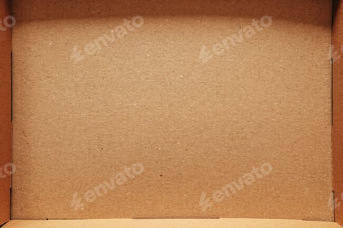 Preview: Cardboard box from above, empty box as copy space