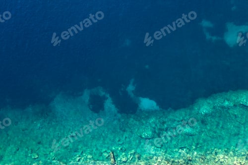 Preview: Abstract background of turquoise water-aerial view