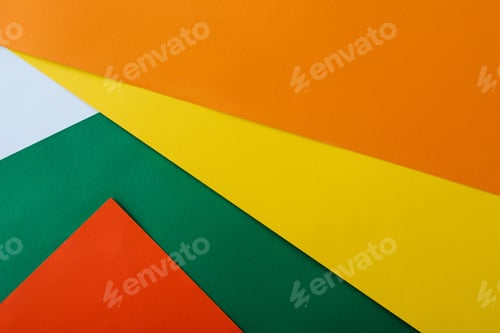 Preview: abstract geometric background with colorful bright paper
