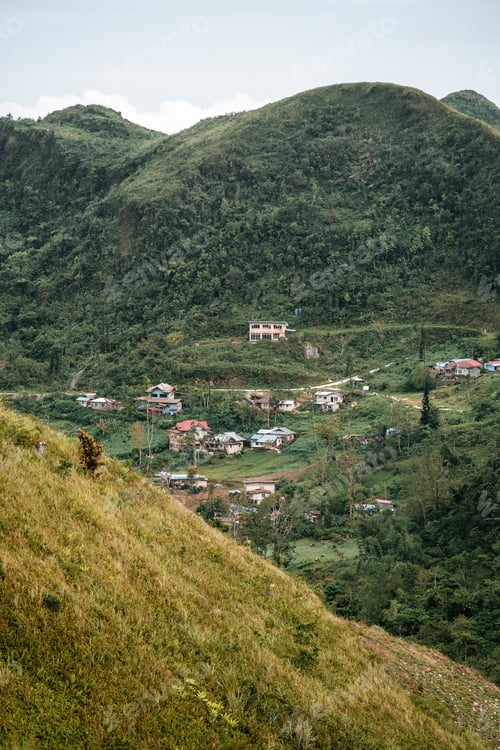 Preview: Drone view of Osmena Peak Cebu The Philippines viewpoint on the ocean