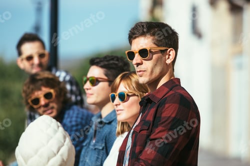 Preview: Group of young trendy people
