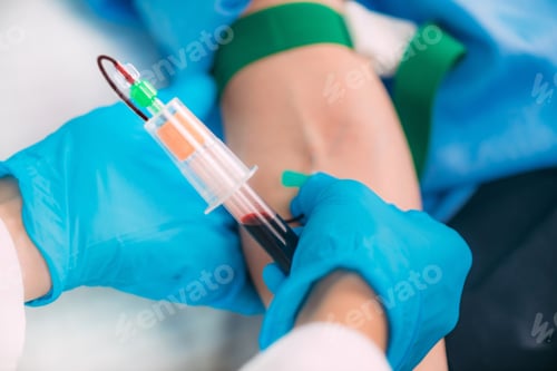 Preview: Medical Worker Taking Blood Sample from Patient in the Hospital