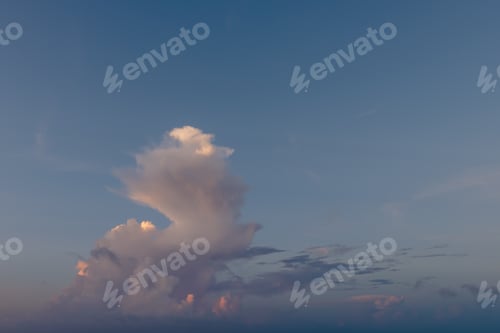 Preview: Beautiful colored cloudy evening sky. Abstract sky background.