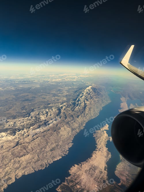 Preview: Sky And Landscape From The Plane Window