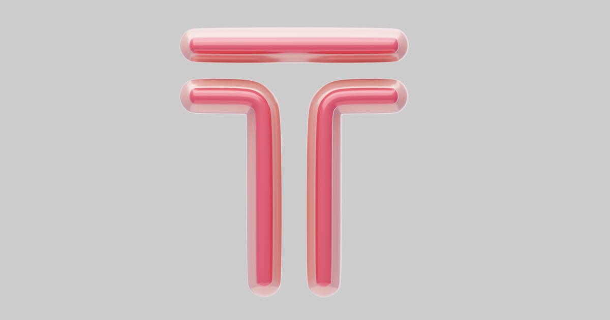Pink Tau Symbol 3D, Incl. abstract & color - Envato