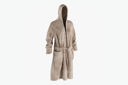 Preview: Hooded Women's Fleece Bathrobe
