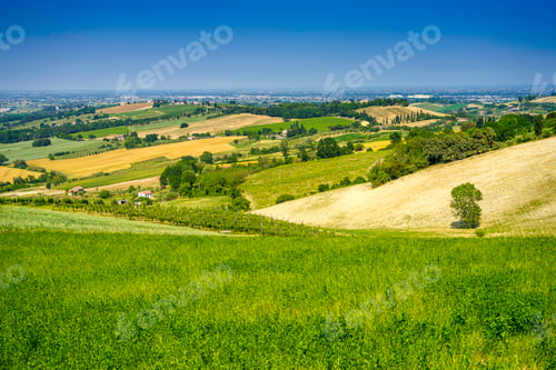 Preview: Panoramic view from Bertinoro, Emilia-Romagna, Italy