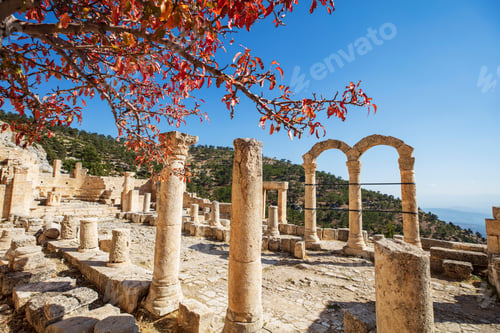 Preview: A view from the Ancient Alahan Monastery in Mut, Mersin, Turkey
