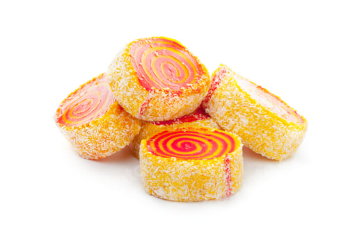 Preview: Tasty oriental sweets isolated on white