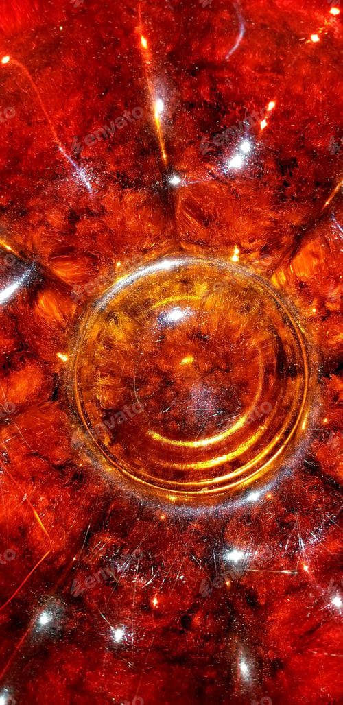 Preview: ORANGE! Bright and colorful, blown glass bowl up close!