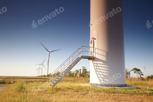 Preview: staircase in the wind turbine