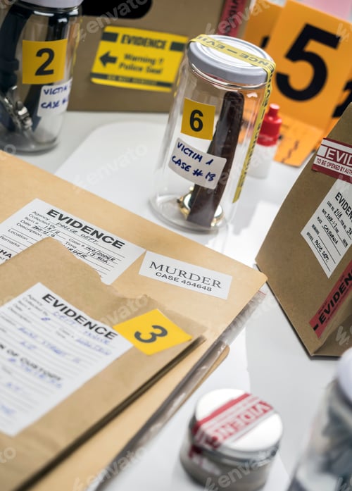 Preview: Criminalistic Lab, victim clock analysis for murder, conceptual image