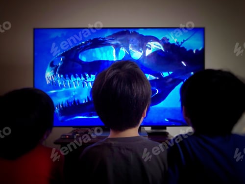 Preview: Kids watching documentary on TV