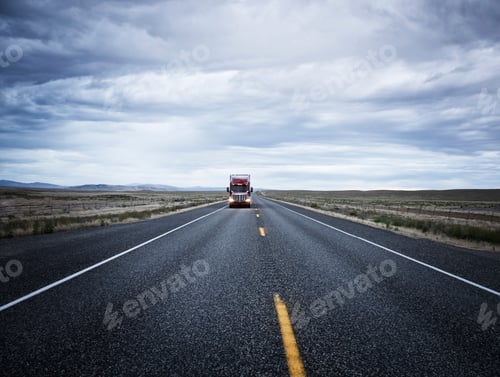Preview: A large truck on the road