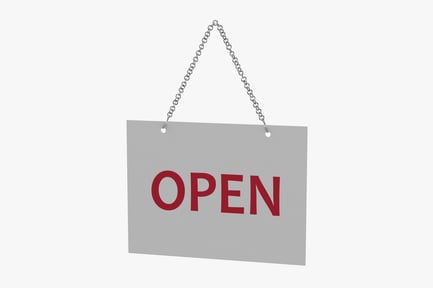Preview: Hanging Open-Closed Sign