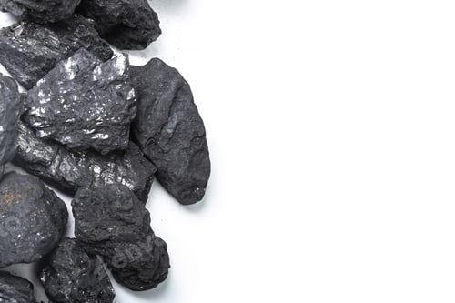Preview: Natural wood charcoal Isolated on white