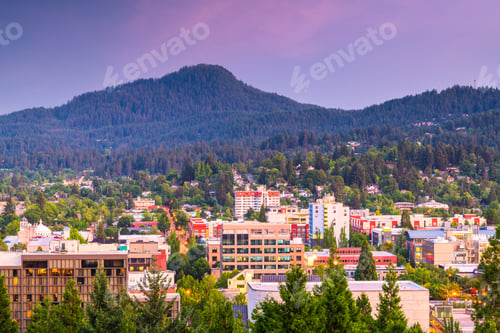Preview: Eugene, Oregon, USA Skyline