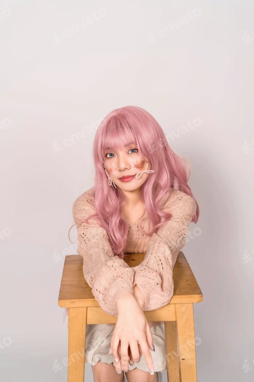 Preview: Beautiful Portrait of Young & Elegant Woman Posing for new year