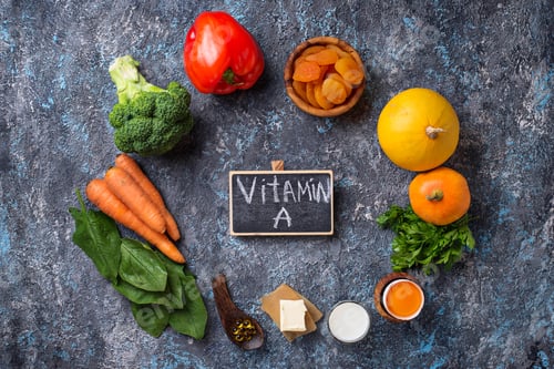 Preview: Healthy products rich in vitamin A
