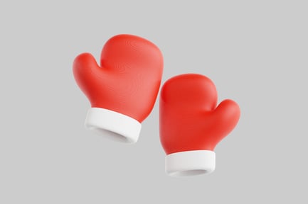 Preview: Cartoon winter mittens