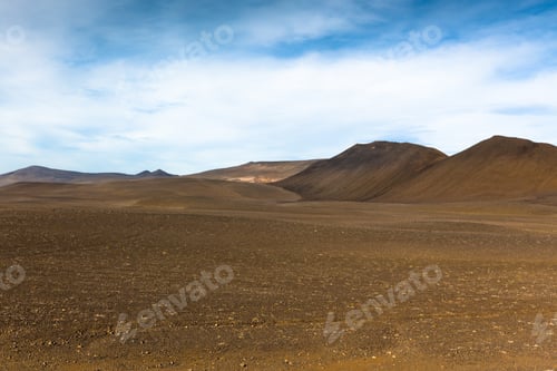 Preview: Dry Gravel Field Landscape of Central Iceland