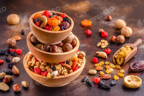 Preview: Snack of Nuts and Dried Fruit.