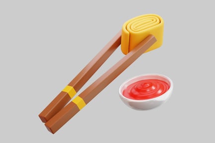 Preview: 3D Tamagoyaki With Chopsticks