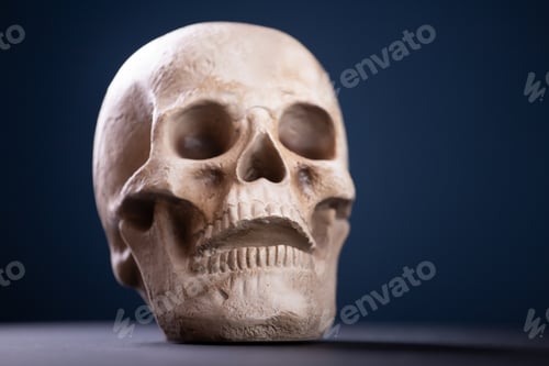 Preview: Terrifying Halloween skull for October holiday background