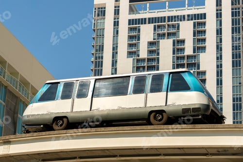 Preview: Urban transportation in downtown district of Miami Brickell in Florida