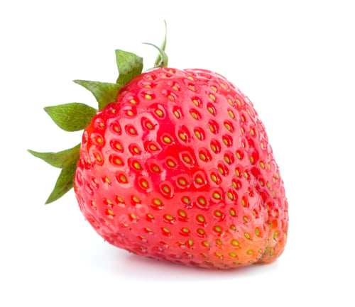 Preview: Garden strawberry isolated on white background